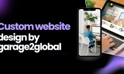 Custom website design by garage2global
